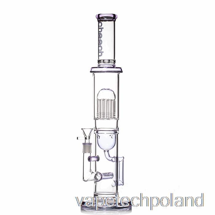 Vape Polska Cheech Szklane Drzewo Recykler Duże Bongo Rig Fioletowe